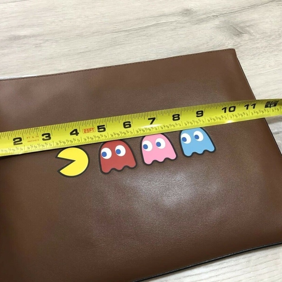 Coach Large Pouch With Pac-Man Motif Saddle - Picture 6 of 8